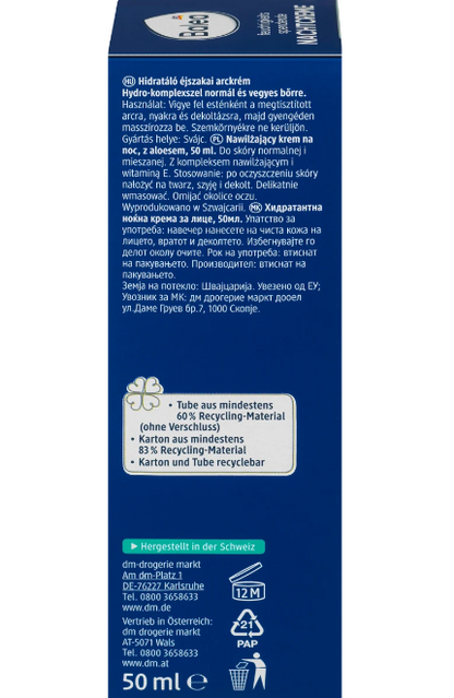 crème de nuit hydratante, 50 ml